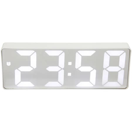 White Digital Tabletop Clock